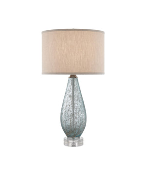 Optimist Table Lamp In Pale Blue Speckle