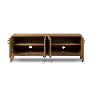 Bloomfield Media Console - Worn Oak Veneer