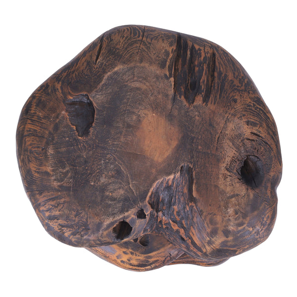 Katniss Reclaimed Teak Side/ End Table, Ebonized Teak