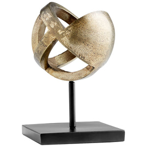 Small Grotto Sculpture in Antique Brass and Black