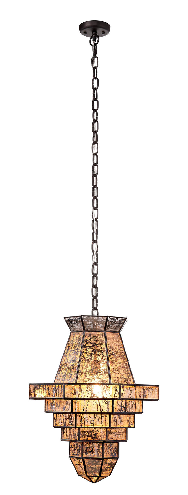Imperial 1-Light Glass and Metal Pendant