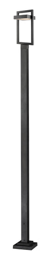 Luttrel 1 Light Outdoor Post Mounted Fixture in Black Finish