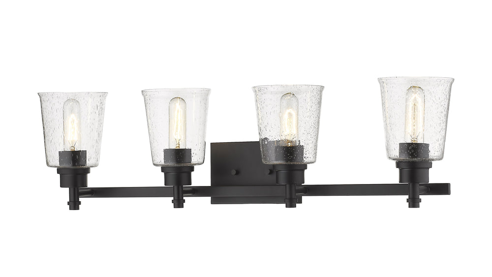 Bohin 4 Light Vanity in Matte Black Finish