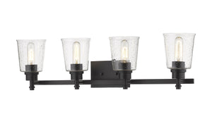 Bohin 4 Light Vanity in Matte Black Finish
