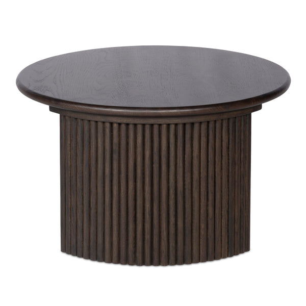 Moe's Penny Nesting Coffee Table in Dark Brown Oak