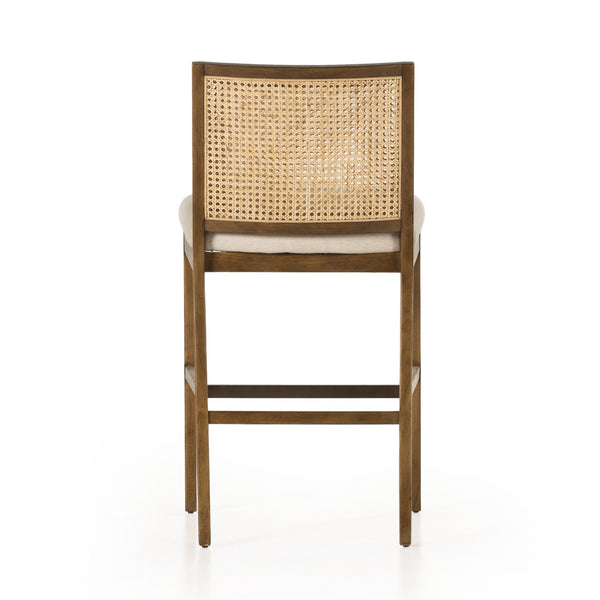 Antonia Cane Armless Bar + Counter Stool - Savile Flax