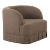 Moe's Maren Brown Swivel Chair with Pleat Base