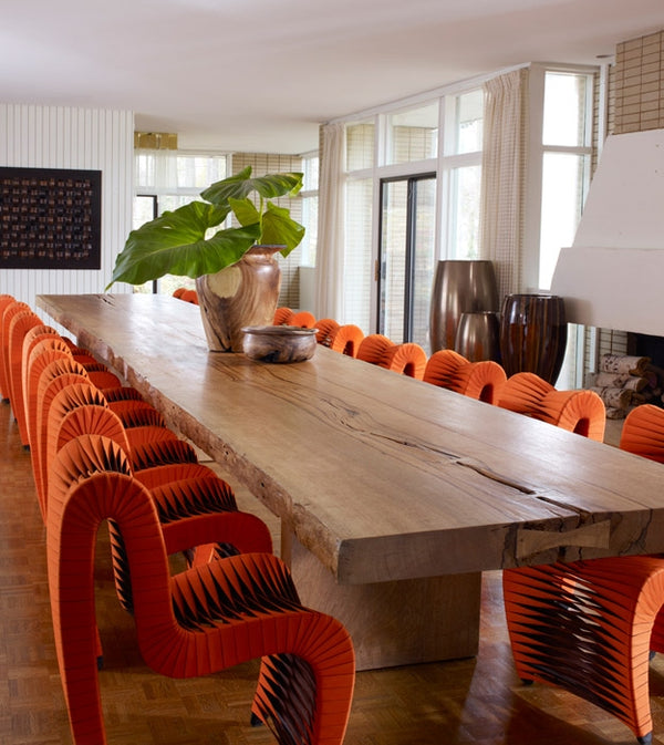 Seat Belt Dining Chair,Orange