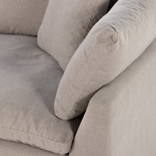 Stevie 5Pc Laf Sectional Sofa In Flannel