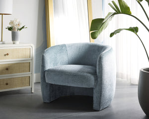 MIRCEA LOUNGE CHAIR - BERGEN FRENCH BLUE
