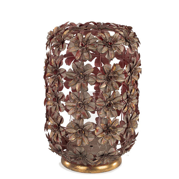 Rococo Vase/ Lantern, Rose