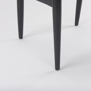 Cline  20.9L x 23.0W x 31.9H Gray Fabric W/Black Wood Dining Chair