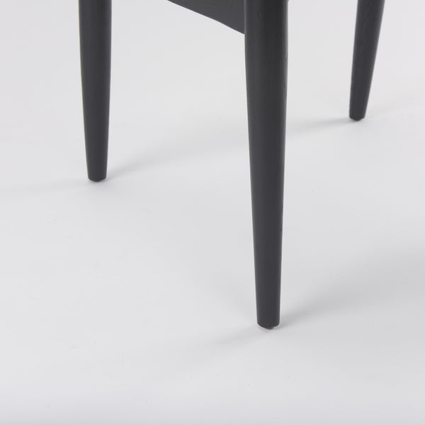 Cline  20.9L x 23.0W x 31.9H Gray Fabric W/Black Wood Dining Chair