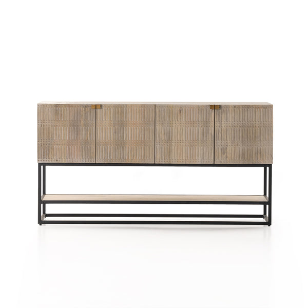 Kelby Small Media Console In Light Wash