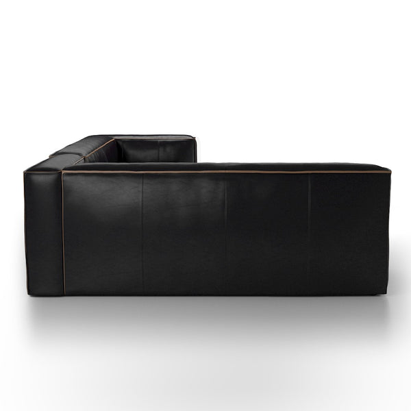 NOLITA 2-PIECE SECTIONAL-RIDER BLACK