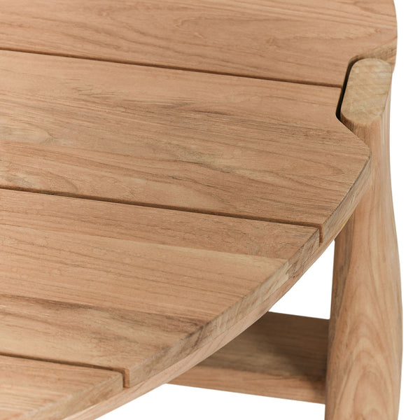 Aston Outdoor Round Coffee Table 48" in Teak