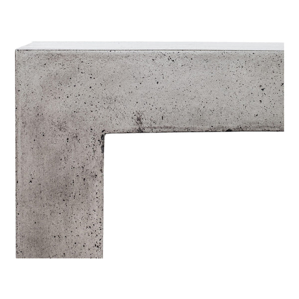 Moe's Lazarus Outdoor Bench in Dark Grey