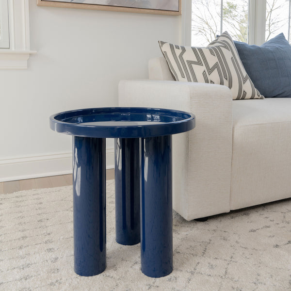 Sofia Enamel Table - Navy