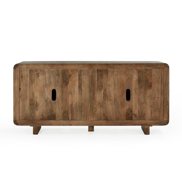 Holmes Solid Wood 4Dr Buffet in Artisan Brown