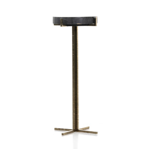 Jonty Round End Table In Dark Petrified