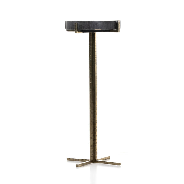 Jonty Round End Table In Dark Petrified