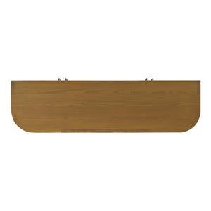 Lachlan Sideboard Brown with Shelves & Drawers