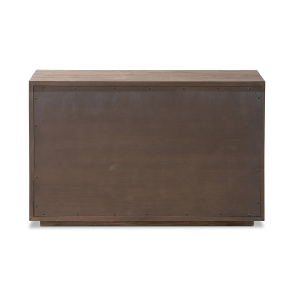 Leo Nightstand in Rustic Grey