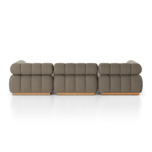 Roma Outdoor 3Pc Sec Sofa In Alessi Fawn