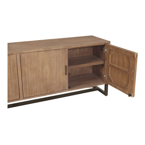 Moe's Sierra Media Unit Natural Reclaimed Pine