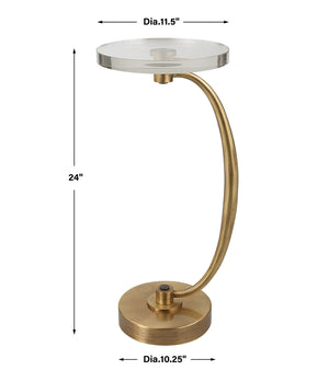 Waveney Brass Drink Table