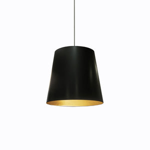 1LT Oversized Drum Pendant,Medium - Blk/Gld