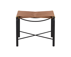 RIZ STOOL - TAN LEATHER
