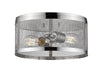 Meshsmith 2 Light Flush Mount in Chrome Finish