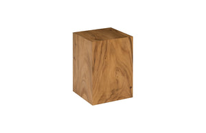 Origins Pedestal, Mitered Chamcha Wood, Natural, Small