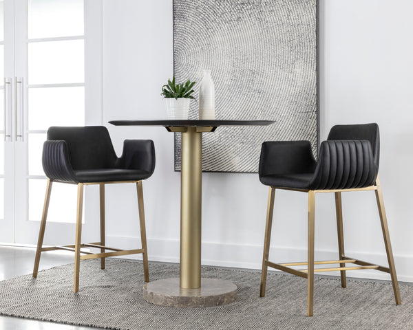 LUCANO COUNTER STOOL - BRAVO BLACK