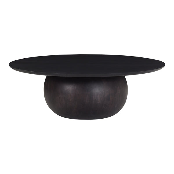 Bradbury Large Black Coffee Table, Acacia Wood