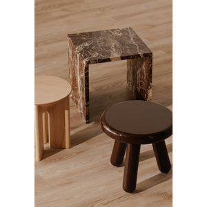 Moe's Joy Accent Table in Deep Red Lacquer