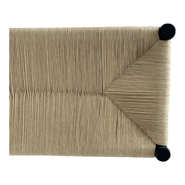Moe's Hawthorn Large Bench Black with Woven Seat