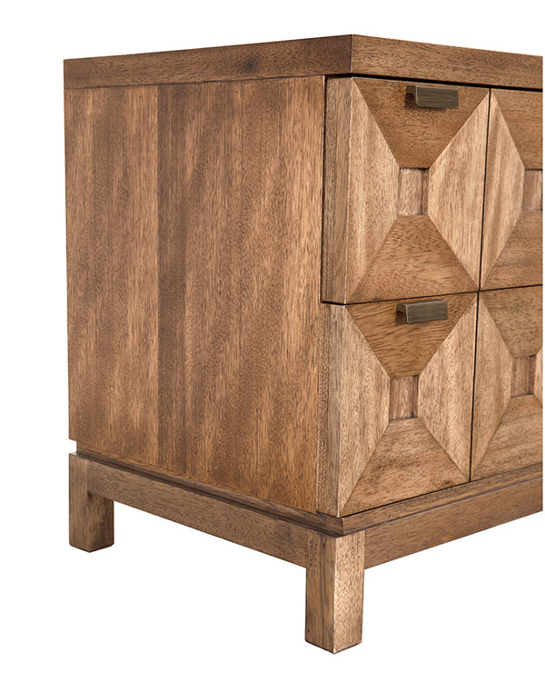 Musashi 2 Drawer, Large, Dark Walnut