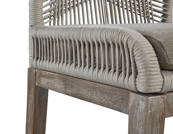 Grey Fiddler Counter Stool