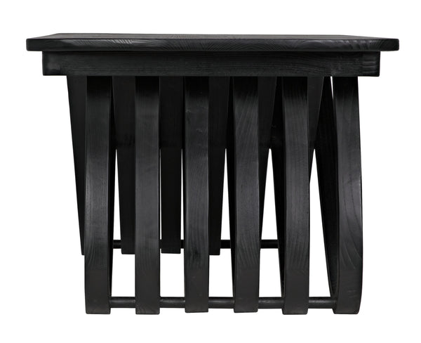 Infinity Sungkai/Mindi Coffee Table in Charcoal Black
