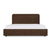 Simon Queen Storage Bed in Brown Upholstery