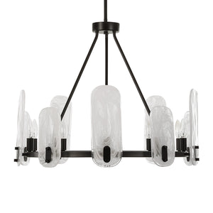 Ellipse 10 Light Dark Bronze Chandelier