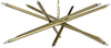 Ikram Chandelier, Metal with Brass Finish
