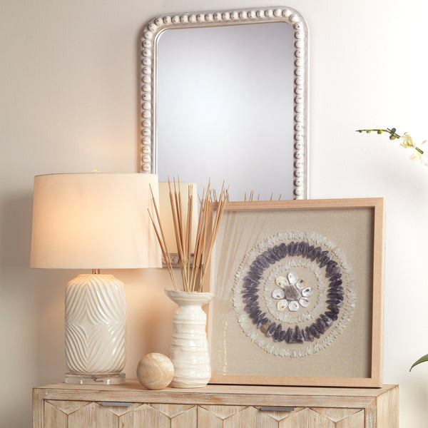 Harper Ceramic Table Lamp, White
