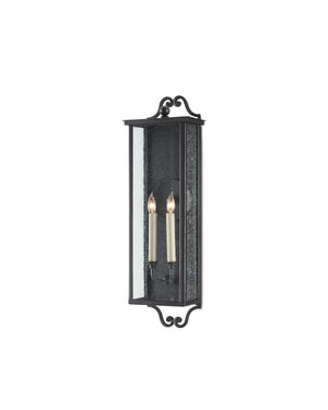Giatti Medium Outdoor Wall Sconce In Midnight