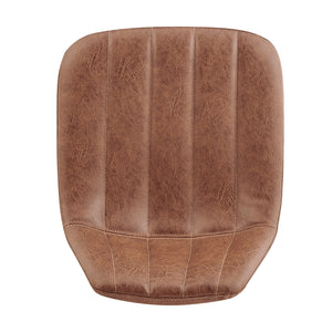 Robert KD PU Gaslift Swivel Bar Stool, Umber Brown