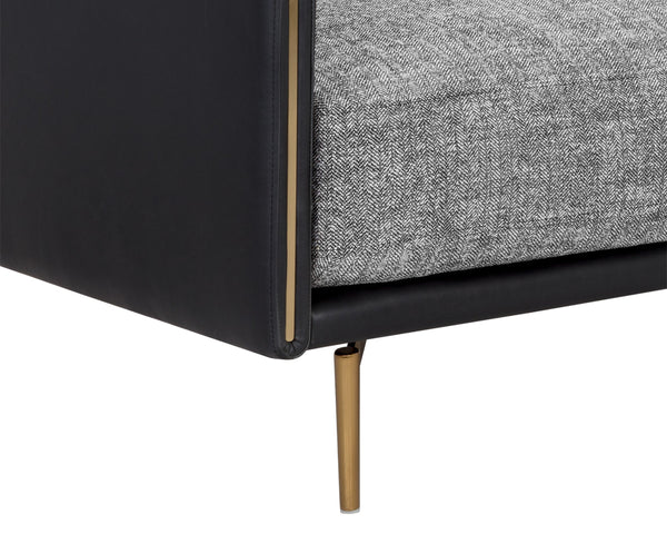 ASHI SOFA - NASH ZEBRA / COAL BLACK