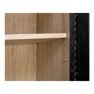 Moe's Charlotte Tall Cabinet with Glass Doors
