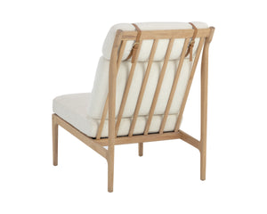 ELANOR LOUNGE CHAIR - LIGHT OAK - ALTRO WHITE